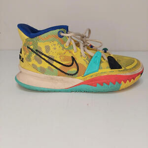 Nike Kyrie Mens 1 World 1 People Yellow Strike Size 8.5 Shoe Style CQ9326-700